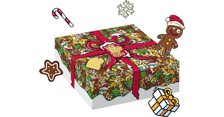 LifeLike Vianočná darčeková krabička mix
