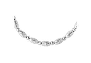 Sterling Silver Adjustable Bead Bracelet w/ Ascending Crystal Cut Beads, 7 Inch by SuperJeweler