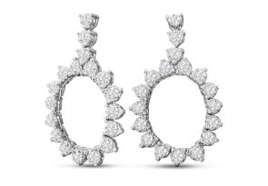 1 3/4 Carat Diamond Drop Earrings in 14K White Gold (8.3 g), 1.25 Inches ( Color, I1-I2 Clarity) by SuperJeweler