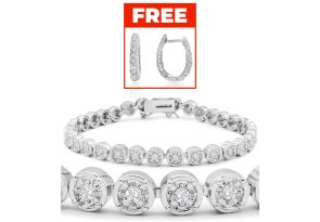 1 Carat Miracle Set Diamond Bracelet, 7 Inches,  by SuperJeweler