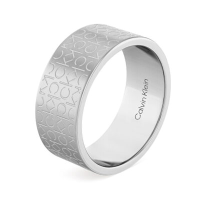 Calvin Klein Štýlový oceľový prsteň pre mužov Iconic 35000437 64 mm