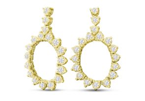 1 3/4 Carat Diamond Drop Earrings in 14K Yellow Gold (8.3 g), 1.25 Inches ( Color, I1-I2 Clarity) by SuperJeweler