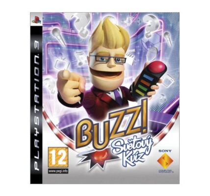 Buzz!: Svetový kvíz CZ + bezdrôtové Buzz! ovládače PS3