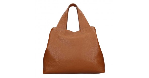 Dámska kožená kabelka Facebag Sofi – hnedá