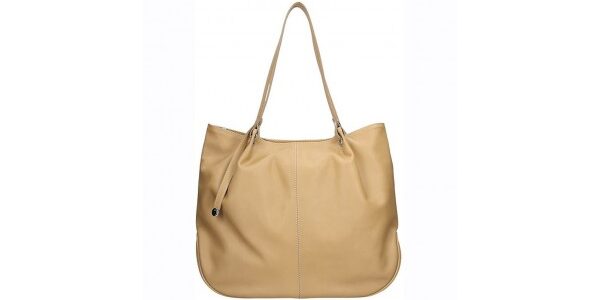 Dámska kožená kabelka Facebag Sandra – hnedá