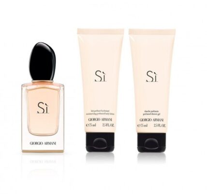 Giorgio Armani Sì – EDP 50 ml + gél sprchový 75 ml + telové mlieko 75 ml