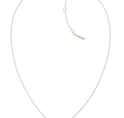 Calvin Klein Slušivý oceľový náhrdelník s kryštálmi Minimal 35000143