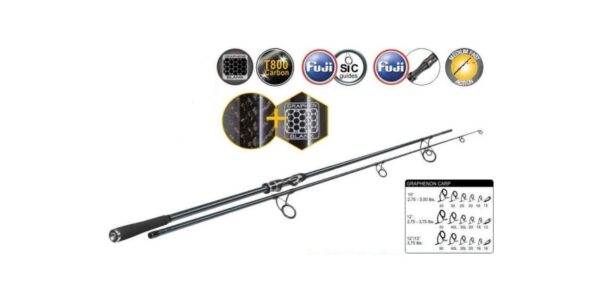 Sportex kaprový prút graphenon carp 3,66 m (12 ft) 3 lb