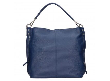 Dámska kožená kabelka Italia Ramma – modrá