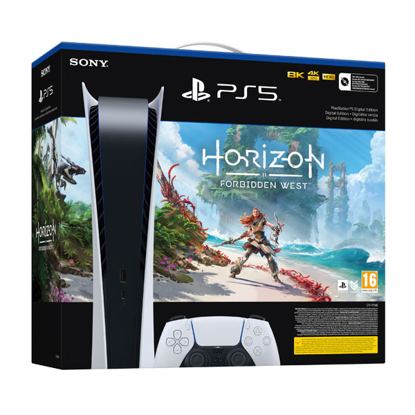 PlayStation 5 Digital Edition + Horizon: Forbidden West CZ – OPENBOX (Rozbalený tovar s plnou zárukou) CFI-1216B