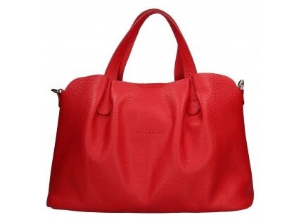 Dámska kožená kabelka Facebag Karla – červená