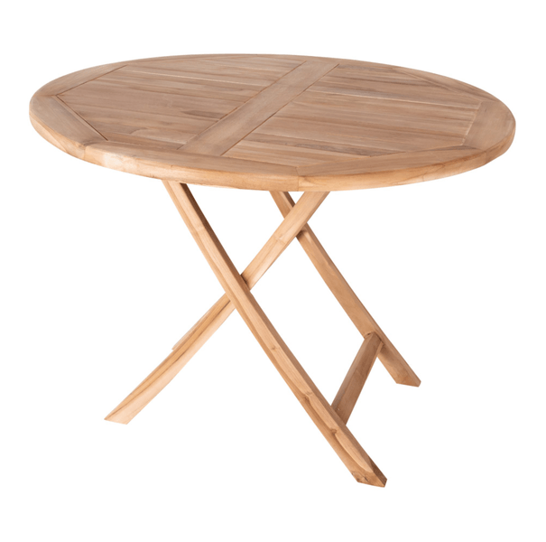 Sconto Záhradný stôl UVAIDU teak, ⌀ 100 cm