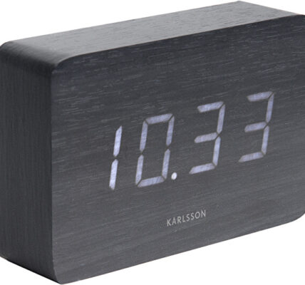 Karlsson Designový LED budík – hodiny KA5653BK