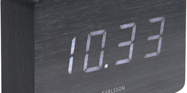 Karlsson Designový LED budík – hodiny KA5653BK