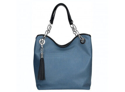Dámska kožená kabelka Facebag Sofia – modrá