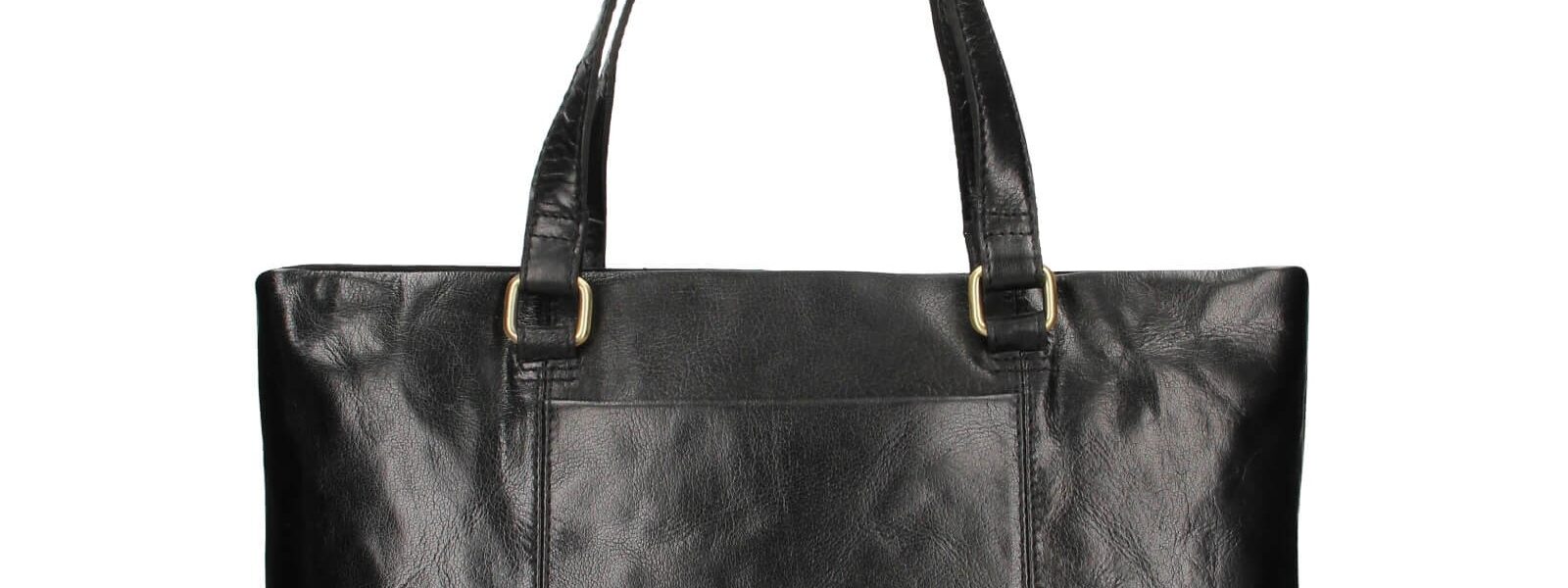 Dámska kožená kabelka Ashwood Lolita – čierna