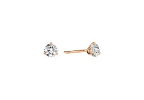 1/4 Carat Diamond Martini Stud Earrings in 14K Rose Gold (, I1-I2) by SuperJeweler