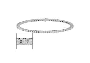3 Carat Diamond Tennis Bracelet in White Gold (8.8 g), 7 Inches,  by SuperJeweler