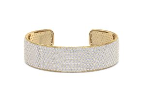 20 Carat Diamond Bangle Bracelet in 14K Yellow Gold (42 g), 3/4 Inch Wide (, SI2-I1) by SuperJeweler