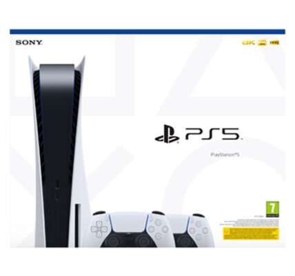 Sony PlayStation 5 + PlayStation 5 DualSense Wireless Controller, black & white – OPENBOX (Rozbalený tovar s plnou zár CFI-1216A