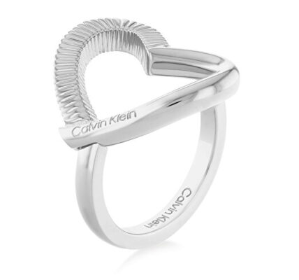Calvin Klein Romantický oceľový prsteň Heart 35000439 54 mm