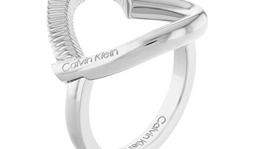 Calvin Klein Romantický oceľový prsteň Heart 35000439 54 mm
