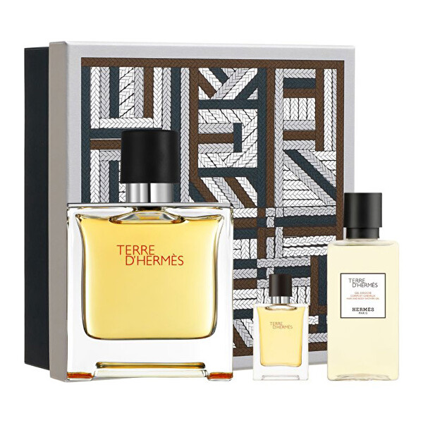 Hermes Terre D` Hermes – parfém 75 ml + sprchový gel 40 ml + parfém 5 ml