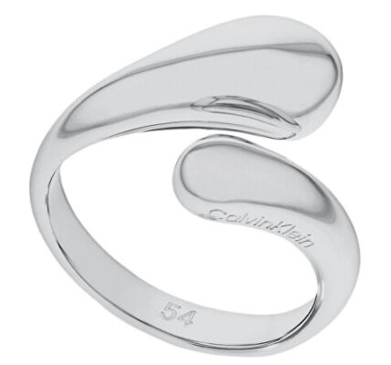 Calvin Klein Nadčasový oceľový prsteň Sculptured Drops 35000192 56 mm