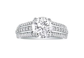 1 1/3 Carat Round Diamond Engagement Ring in 14k White Gold (, SI2-I1) by SuperJeweler