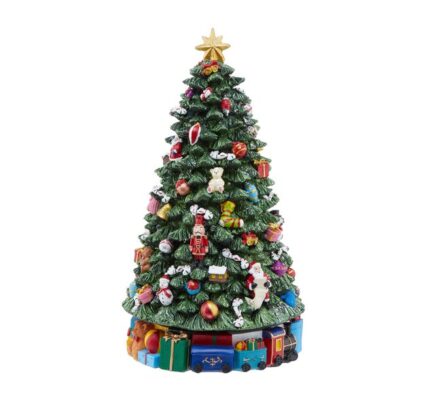 X-MAS Hracia skrinka vianočný stromček 35 cm