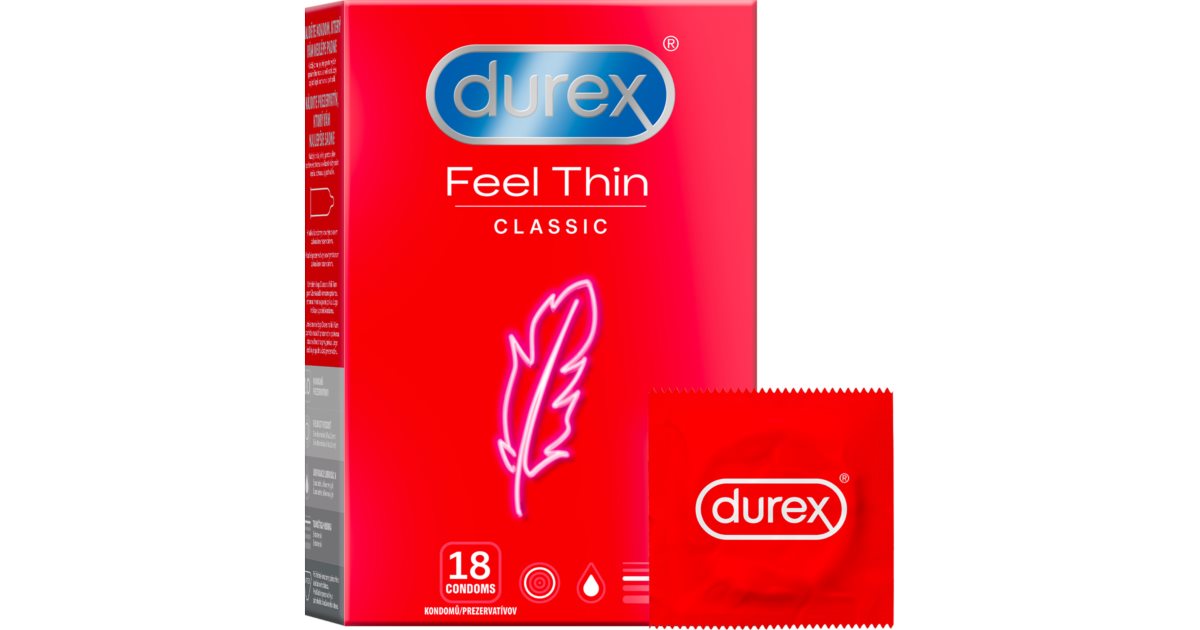 Durex Feel Thin Classic kondómy 18 ks