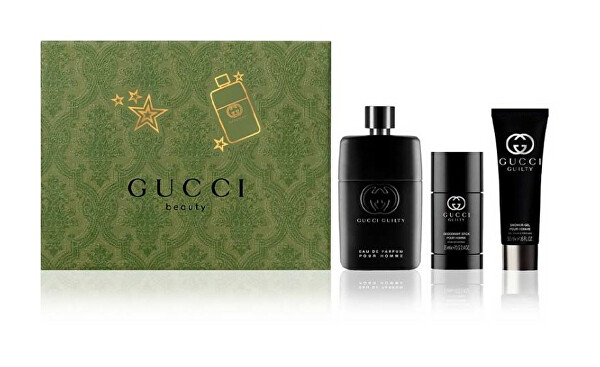 Gucci Guilty Pour Homme Eau de Parfum – EDP 90 ml + sprchový gel 50 ml + tuhý deodorant 75 ml