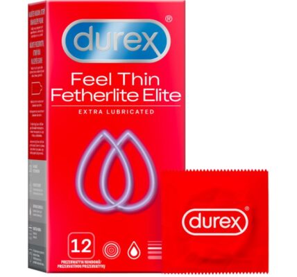 Durex Feel Thin Extra Lubricated kondómy 12 ks