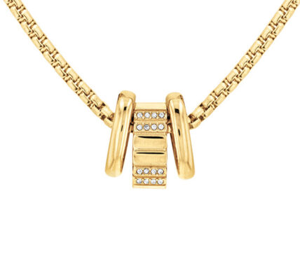 Calvin Klein Moderný pozlátený náhrdelník z ocele s kryštálmi 35000365