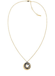 Calvin Klein Luxusný pozlátený náhrdelník z ocele s kryštálmi 35000158