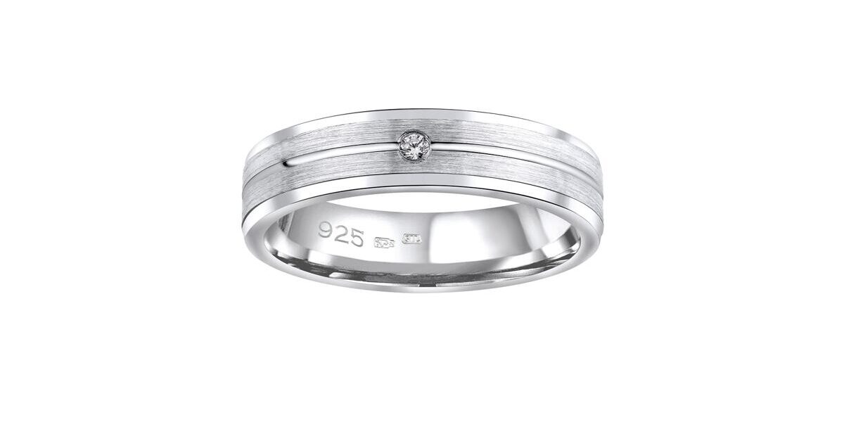 Snubný strieborný prsteň AVERY v prevedení so zirkónom pre ženy veľkosť obvod 53 mm