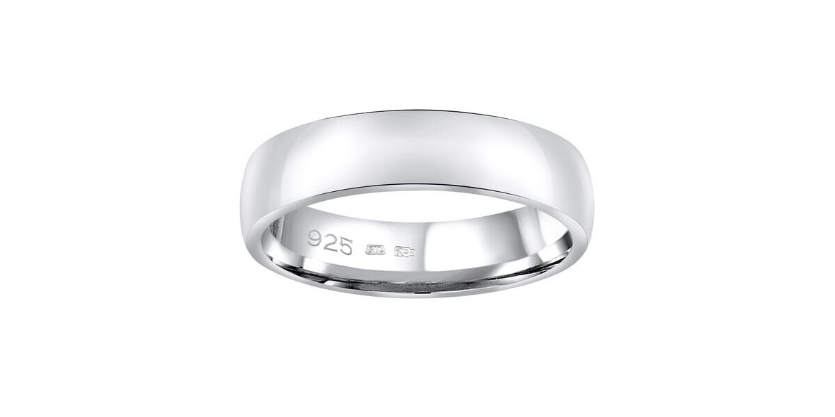 Snubný strieborný prsteň POESIA v prevedení bez kameňa pre mužov aj ženy veľkosť obvod 57 mm