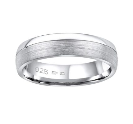 Snubný strieborný prsteň PARADISE v prevedení bez kameňa pre mužov aj ženy veľkosť obvod 63 mm