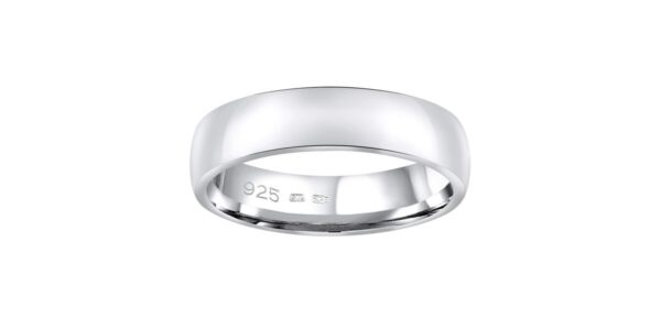 Snubný strieborný prsteň POESIA v prevedení bez kameňa pre mužov aj ženy veľkosť obvod 54 mm