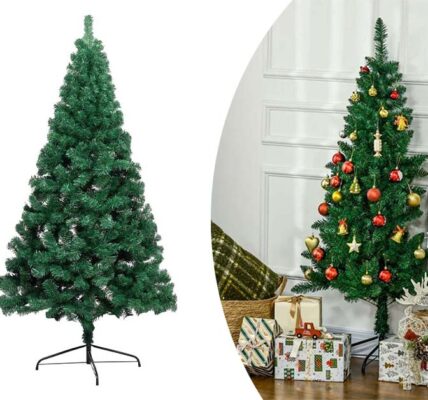 Umelý vianočný polovičný stromček, 80 LED- ov, 120 cm 140 vetiev