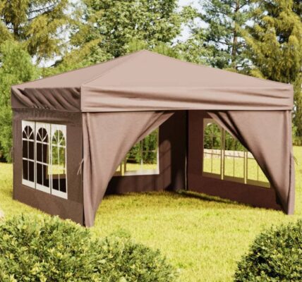 Party stan 3×3 m Dekorhome Sivohnedá taupe,Party stan 3×3 m Dekorhome Sivohnedá taupe
