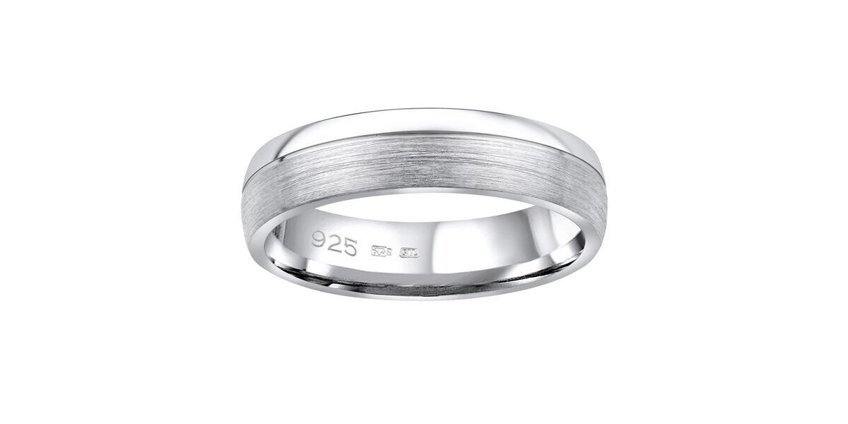Snubný strieborný prsteň PARADISE v prevedení bez kameňa pre mužov aj ženy veľkosť obvod 54 mm