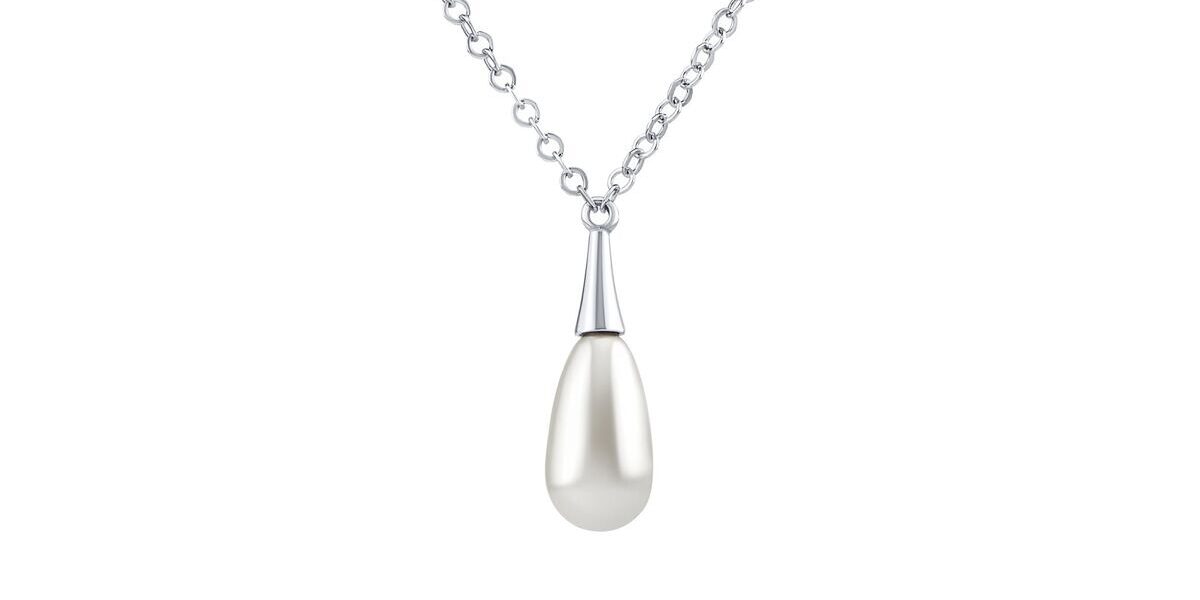 Strieborný náhrdelník Denali s pravou perlou