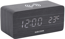 Karlsson Designový LED budík – hodiny KA5933BK