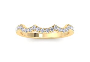 1/3 Carat Diamond Wedding Band Ring in 14K Yellow Gold (2 g), , Size 4 by SuperJeweler