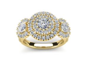 La Gigante 2 Carat Engagement Ring in Yellow Gold (9.2 g),  by SuperJeweler