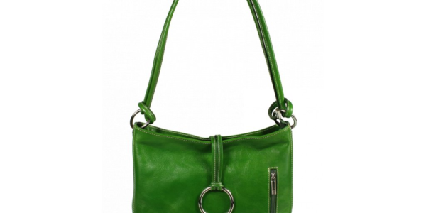 Talianská kožená kabelka Veroncia Verde Argento