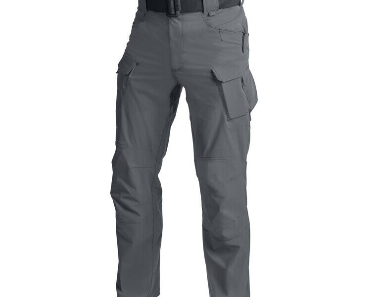 Softshellové kalhoty Helikon-Tex® OTP® VersaStretch® – Ash Grey / černá (Farba: Ash Grey / Čierna, Veľkosť: L – long)