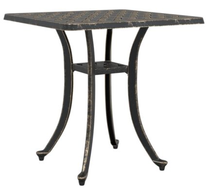 vidaXL Záhradný stôl bronzový 53x53x53 cm liaty hliník
