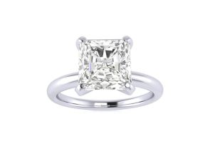 2 Carat Radiant Cut Diamond Solitaire Engagement Ring in 14K White Gold,  by SuperJeweler
